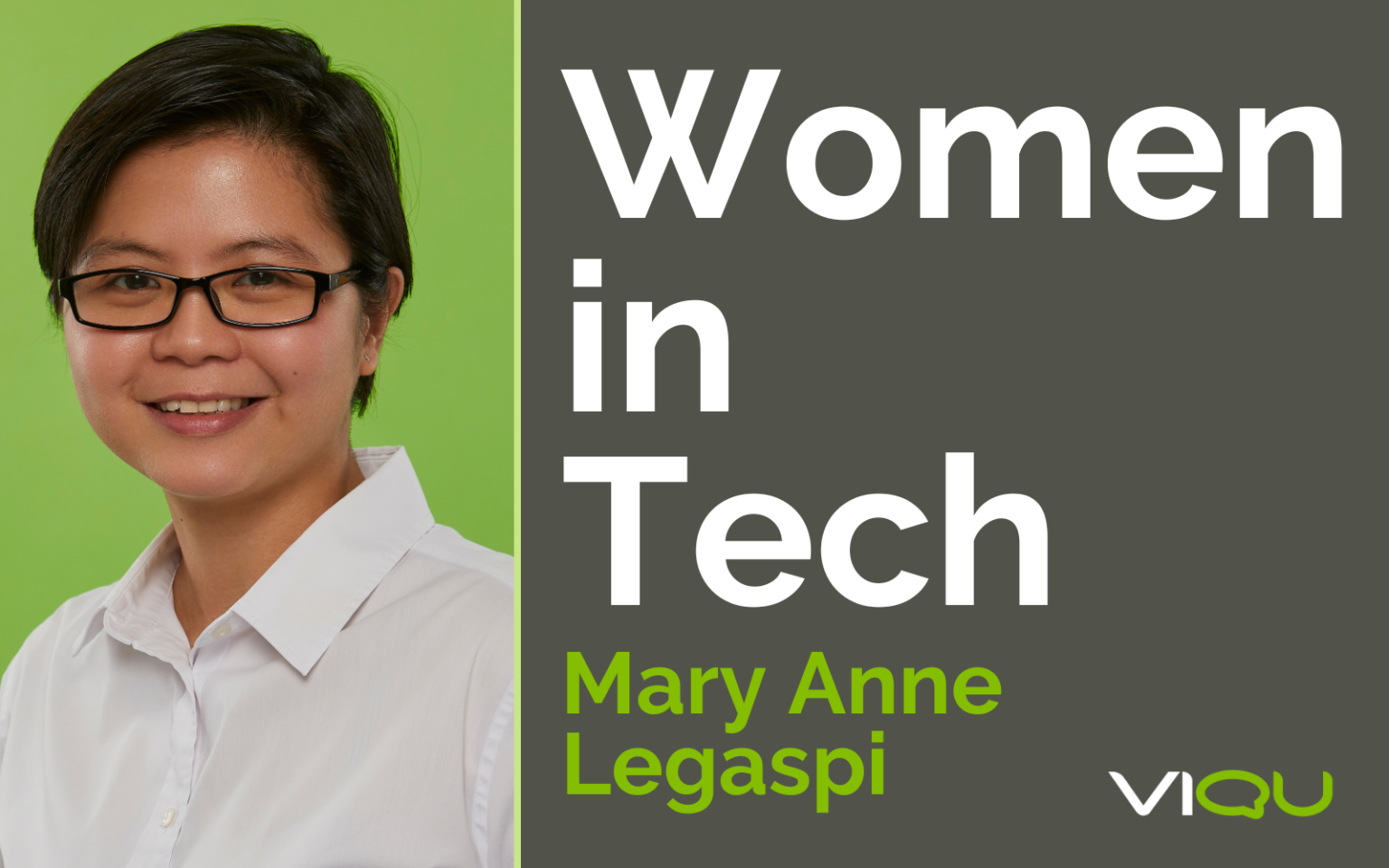 Graphic showing an interview with software developer Mary-Anne Legapsi