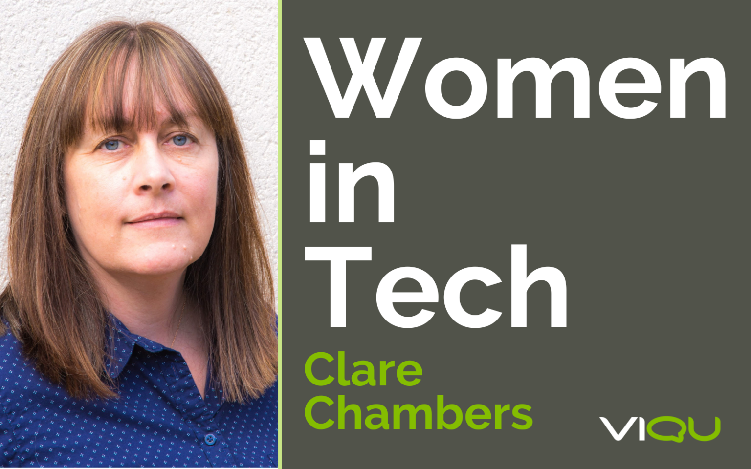 Image of a Women in Tech interview taking place with CDO Clare Chambers