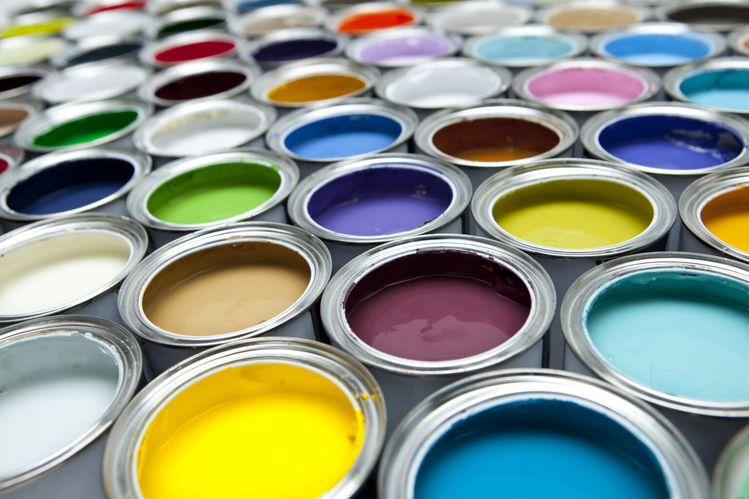 different colour paint pots to represent a diverse workforce built by a diverse recruitment strategy