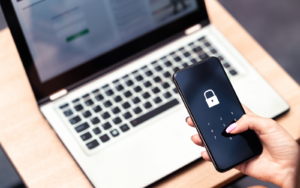 image showing a phone completing a two factor authentication- a technique that forms part of the evolution of cyber security measures